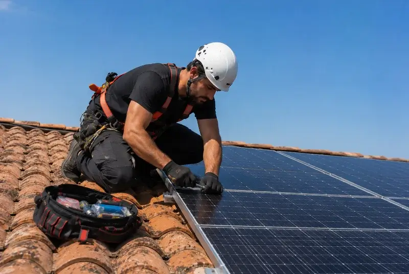 Maintenance et monitoring de panneaux solaires à Monteux